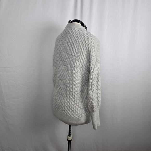 Universal Thread Honeycomb Cable Knit Cardigan Women's L Beige Open Front - Picture 7 of 16